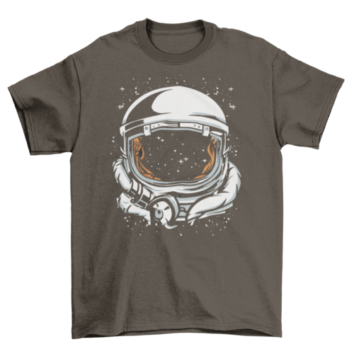Astronaut helmet space t-shirt