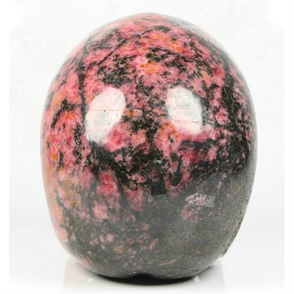 Black Rhodonite Crystal Skull