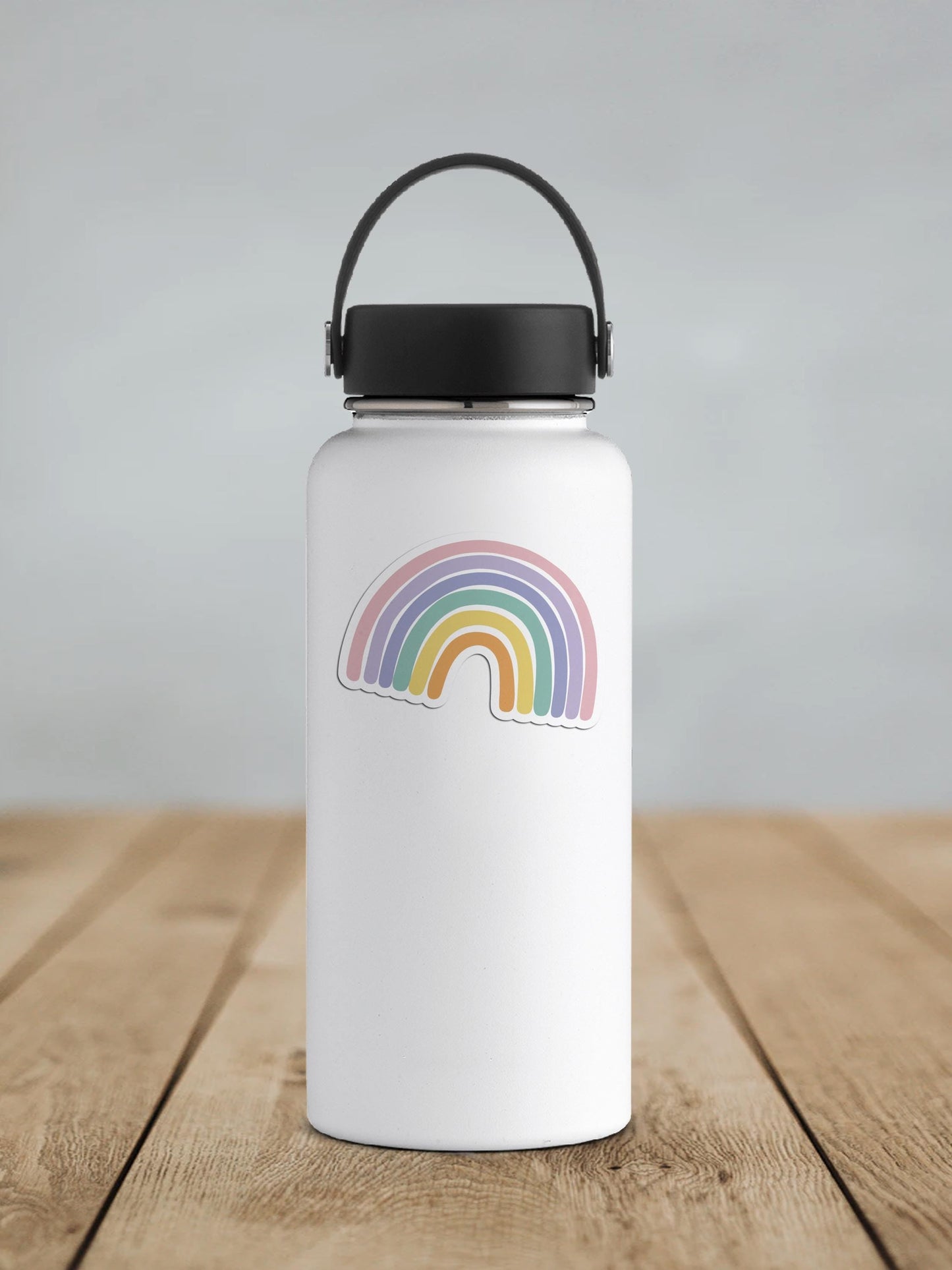 Vibrant Pastel Rainbow Vinyl Sticker