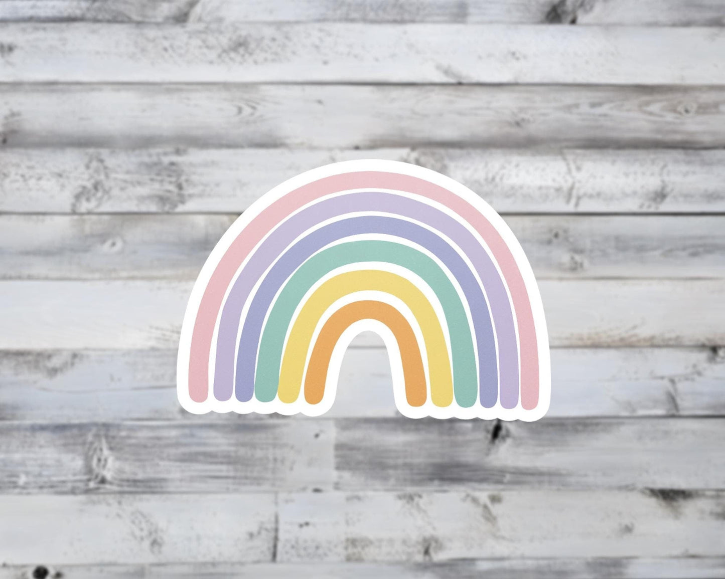 Vibrant Pastel Rainbow Vinyl Sticker