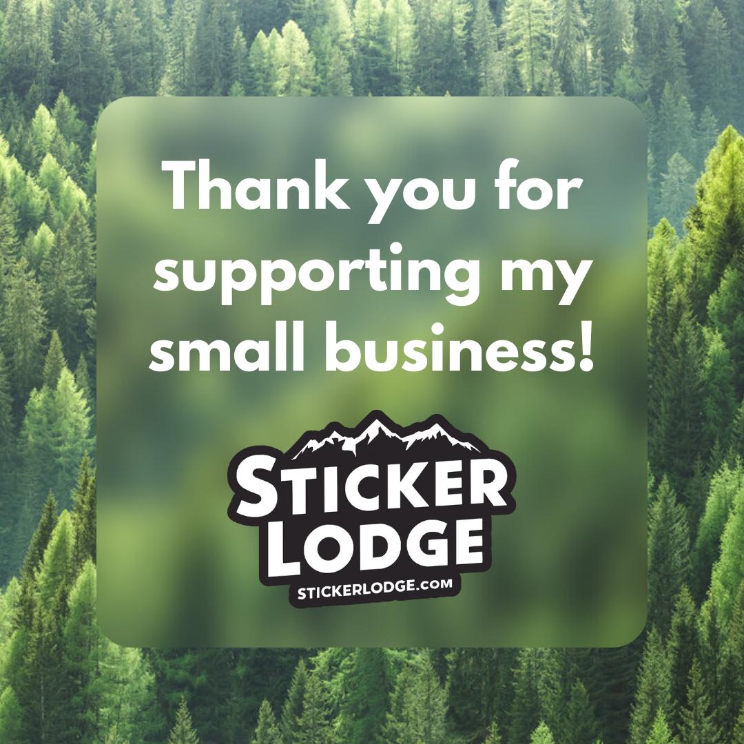 I Love Camping Vinyl Sticker