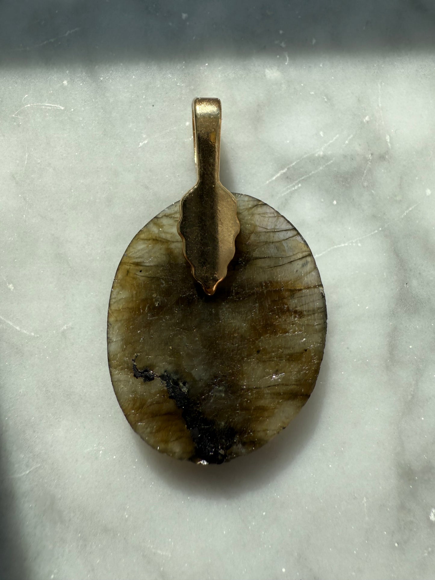 Mystic Ascension Labradorite Cabochon Pendant