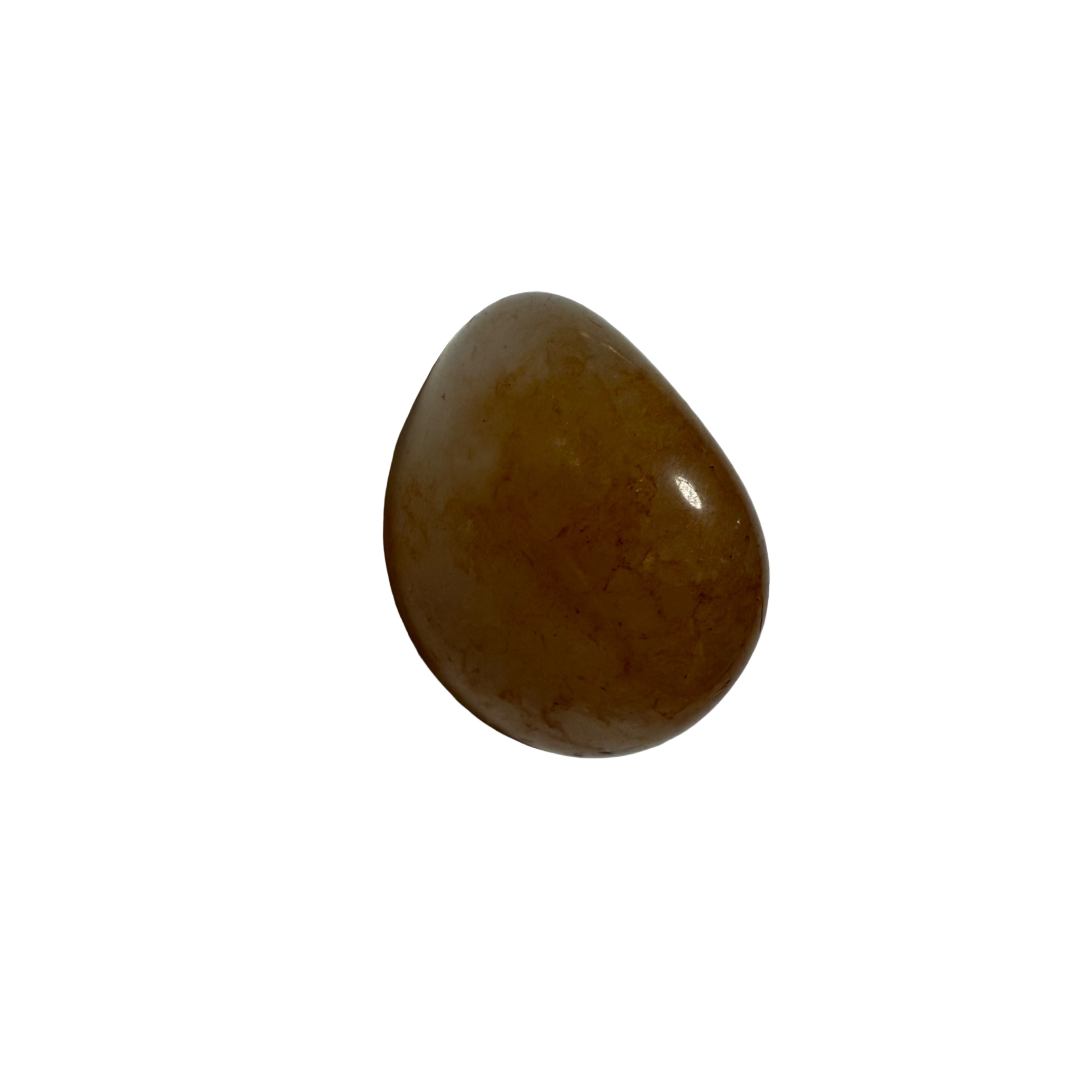Brown stone on a white background