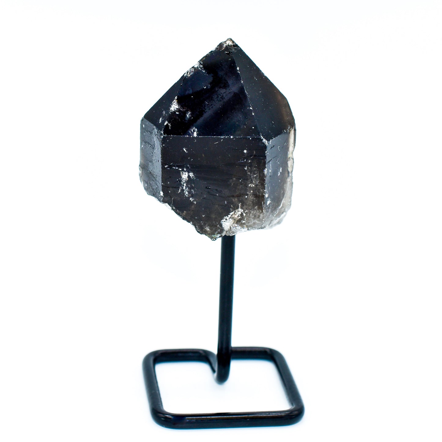 Smokey Quartz on Metal Base Small Display