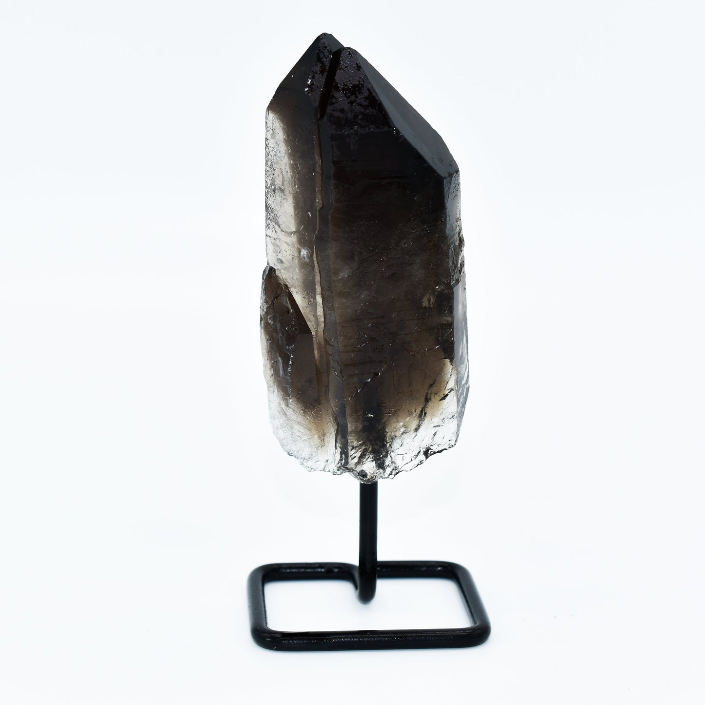 Smokey Quartz on Metal Base Small Display