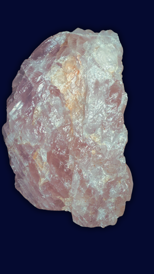 Half Moon Rose Quartz Chunk