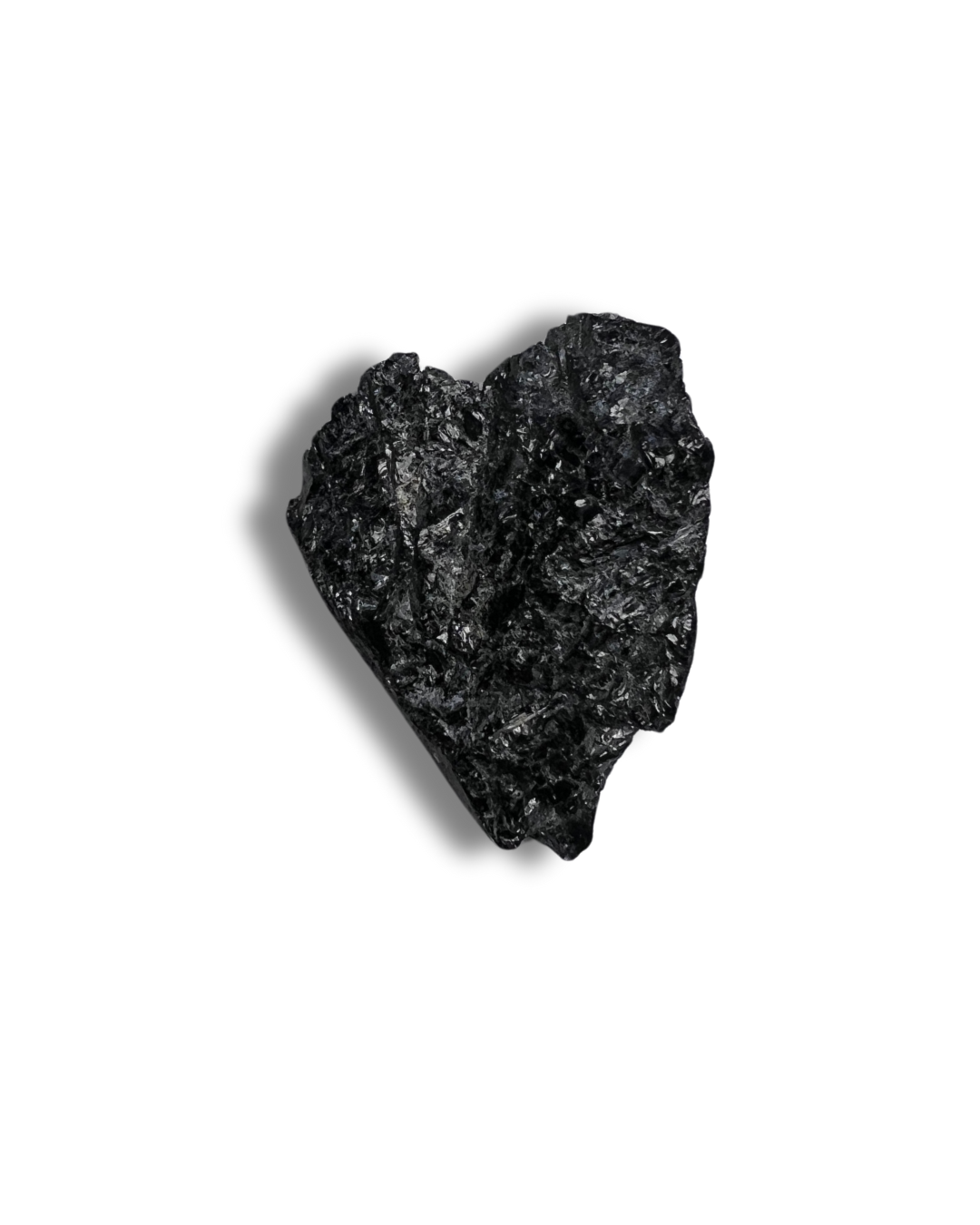 Image of a Heart Shaped black Tourmaline 