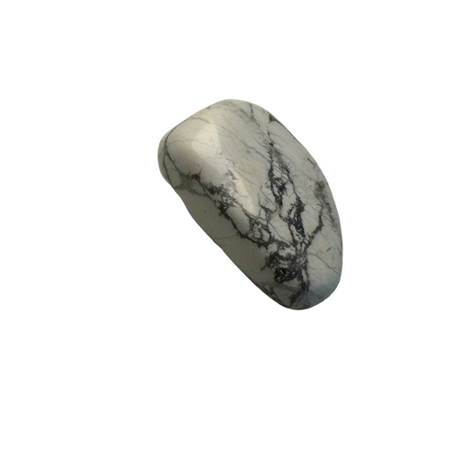 Marble-patterned stone on a plain background