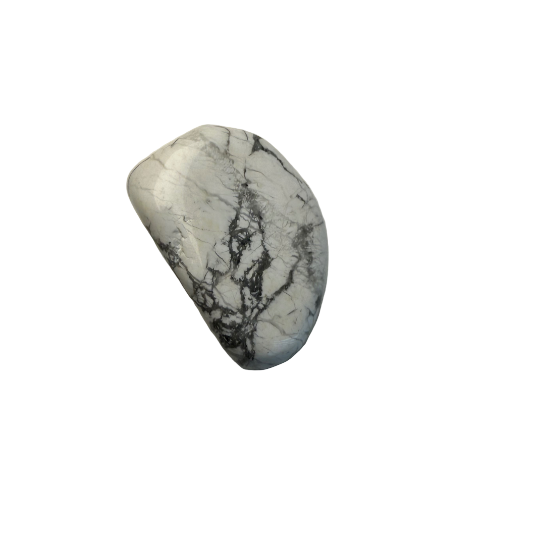 Marbled stone on a plain background