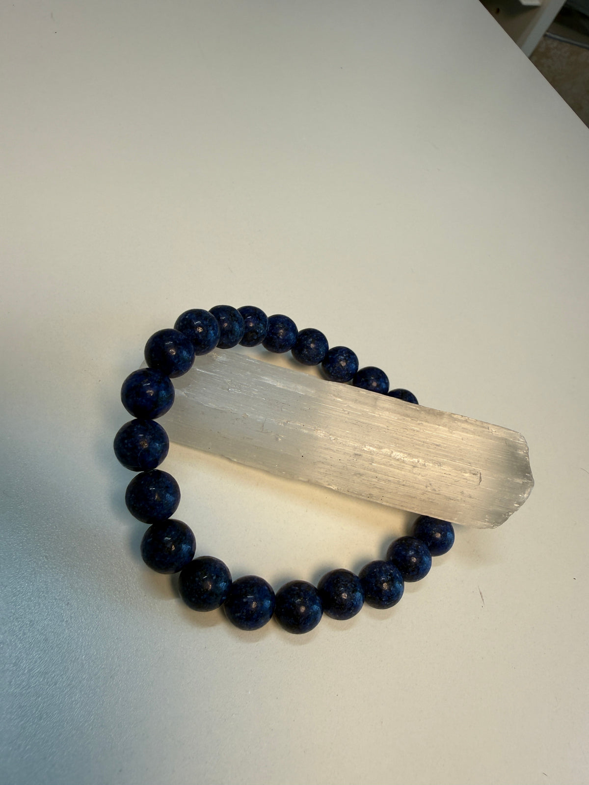 Blue Bracelet, Real Lapis Lazuli Crystals