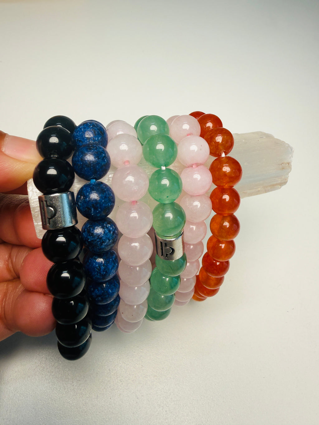 Pink Bracelet, Real Crystals Rose Quartz