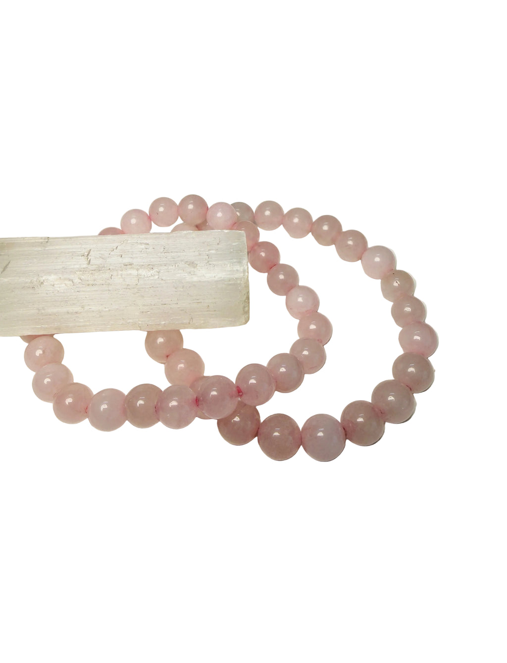 Pink Bracelet, Real Crystals Rose Quartz