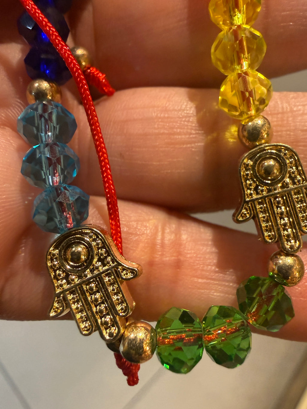 Hamsa Bracelet with Gold Hand