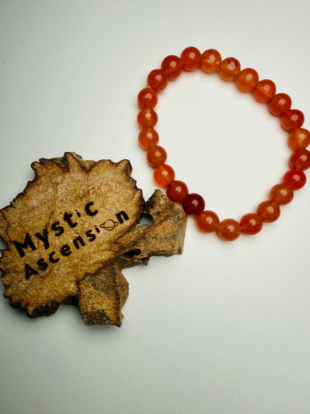Carnelian Bracelet, Orange Bracelet Real Crystals