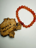Carnelian Bracelet, Orange Bracelet Real Crystals