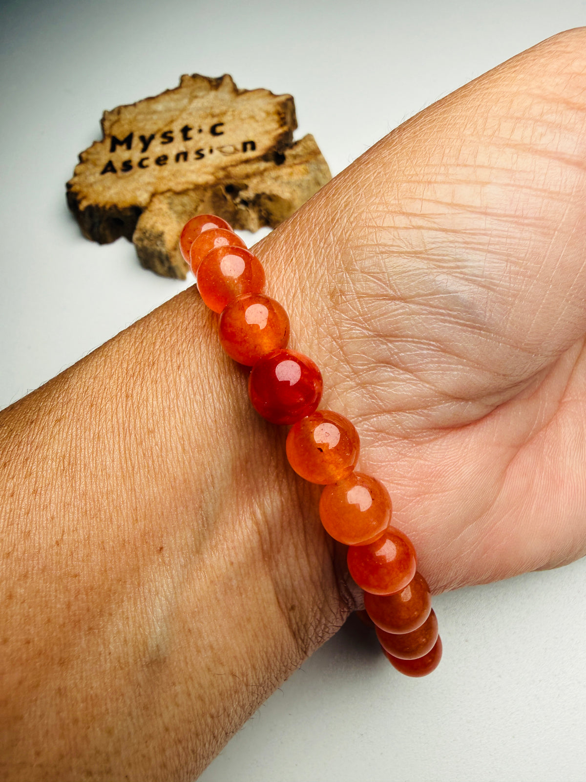 Carnelian Bracelet, Orange Bracelet Real Crystals