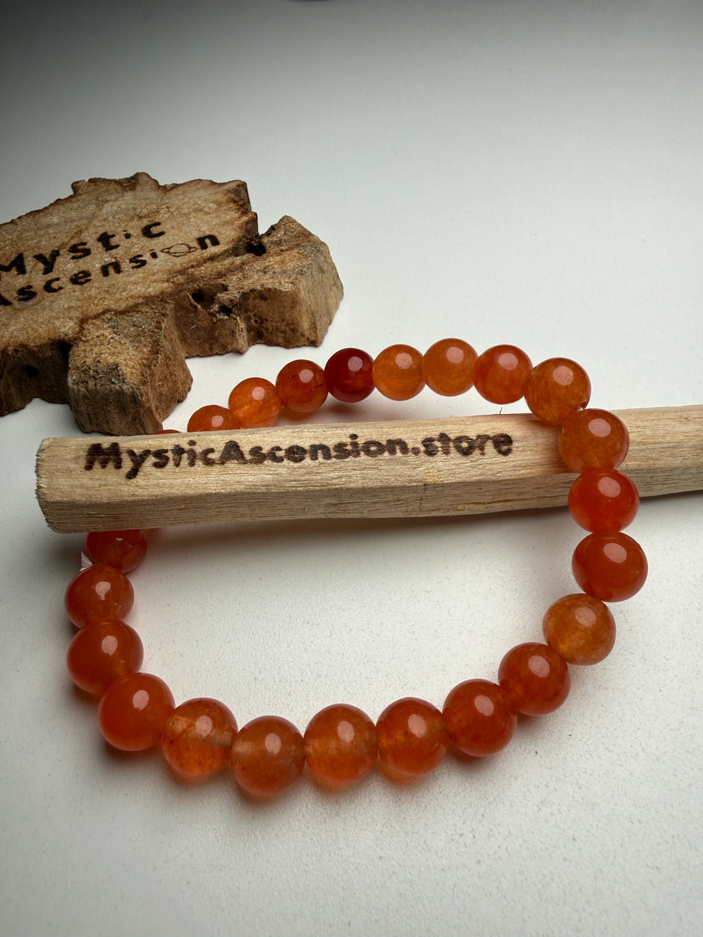 Carnelian Bracelet, Orange Bracelet Real Crystals