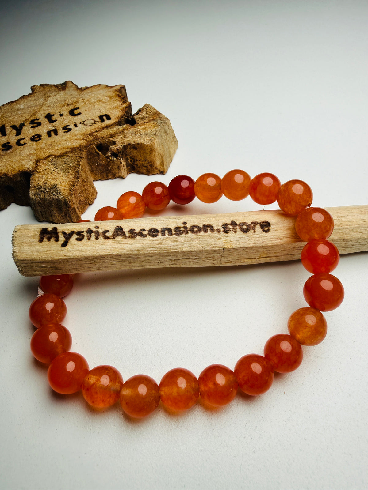 Carnelian Bracelet, Orange Bracelet Real Crystals