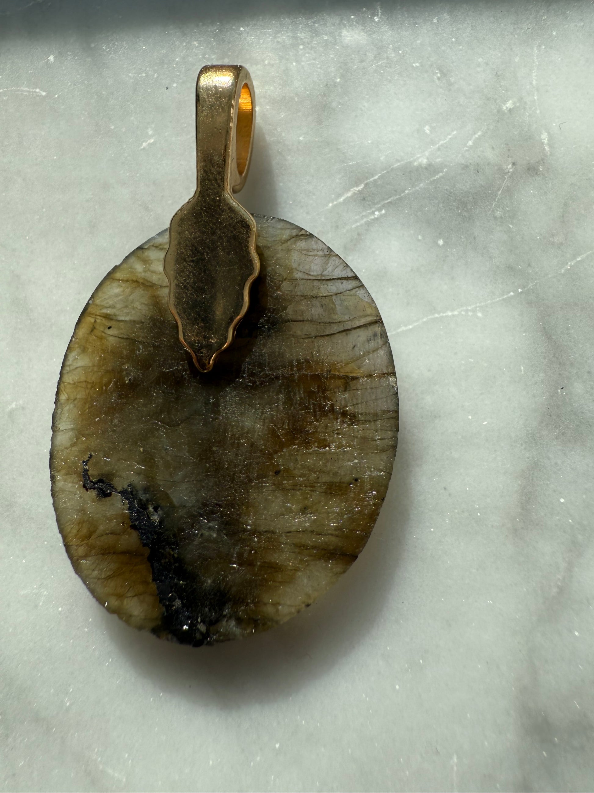 Labradorite jewellery round pendant 