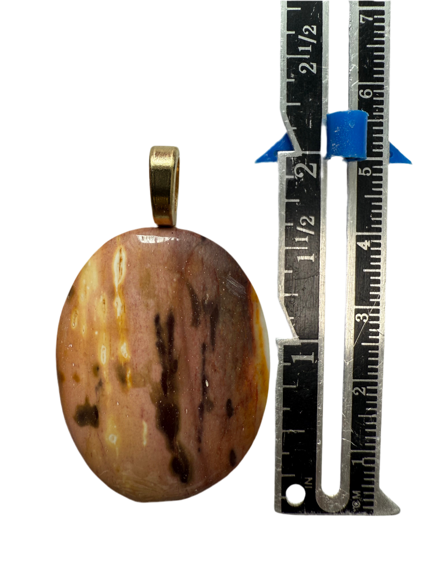 Mookaite Jasper Pendant with ruler