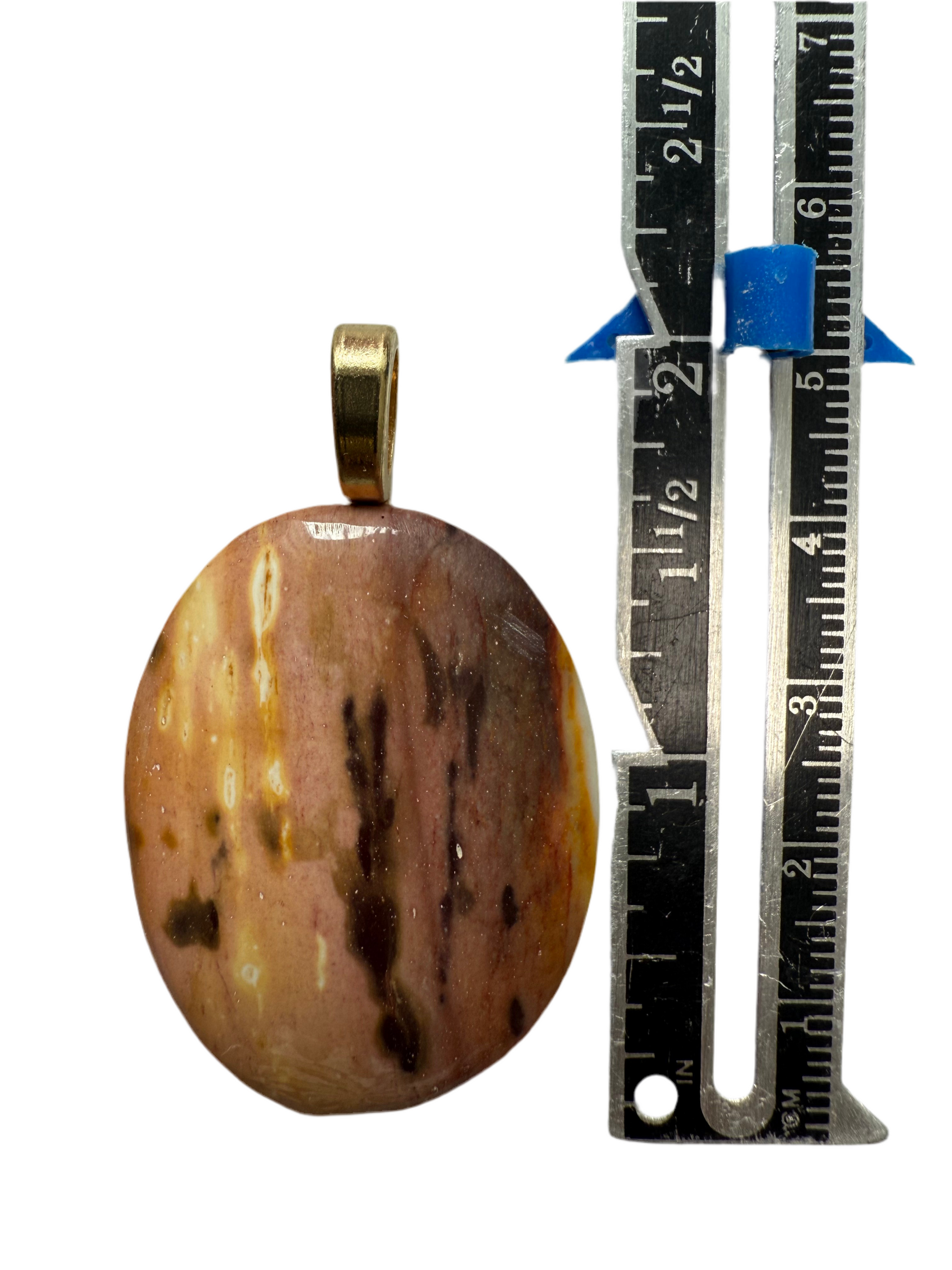 Mookaite Jasper Pendant with ruler