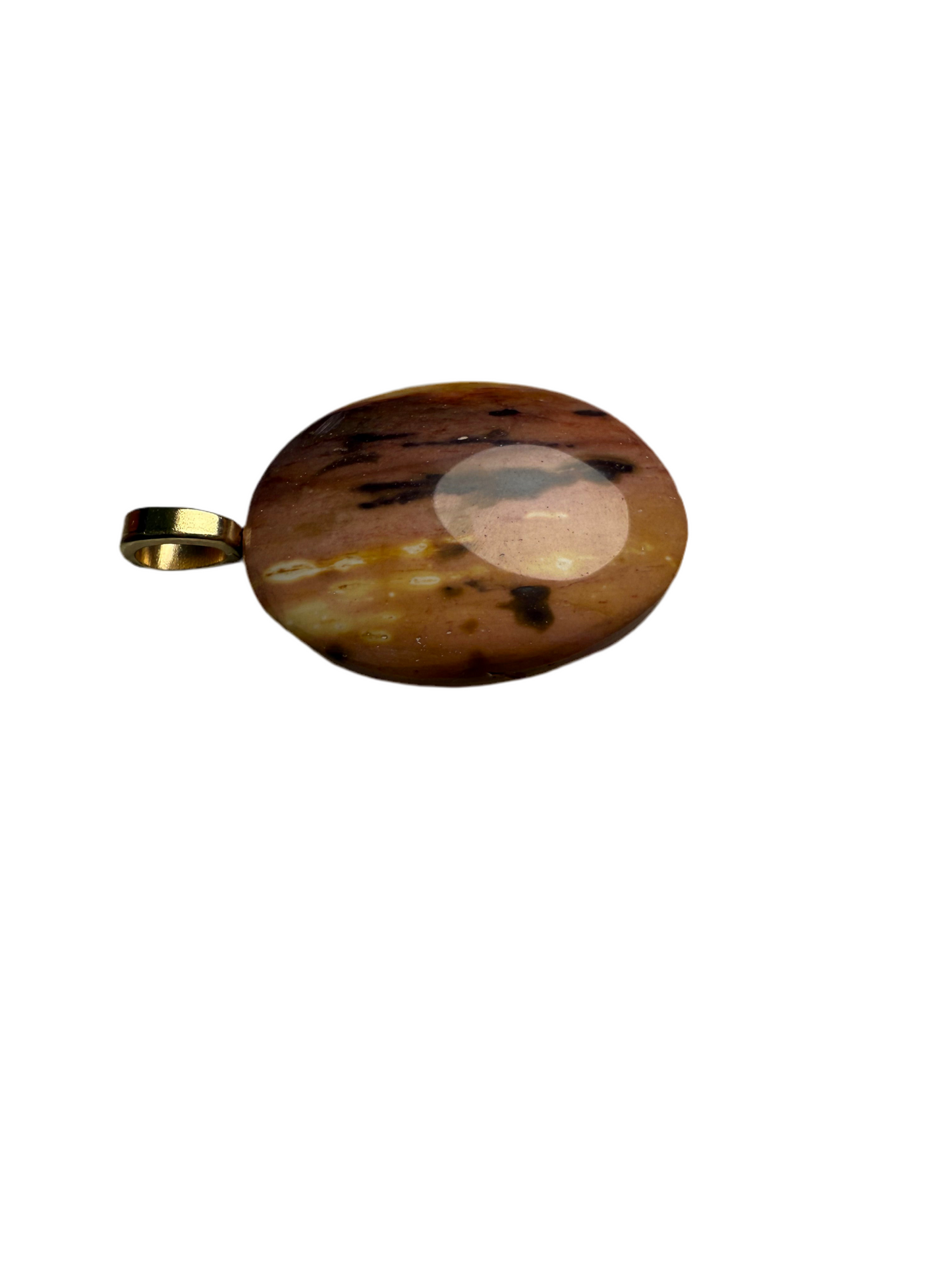 Mookaite Jasper Pendant with gold 
