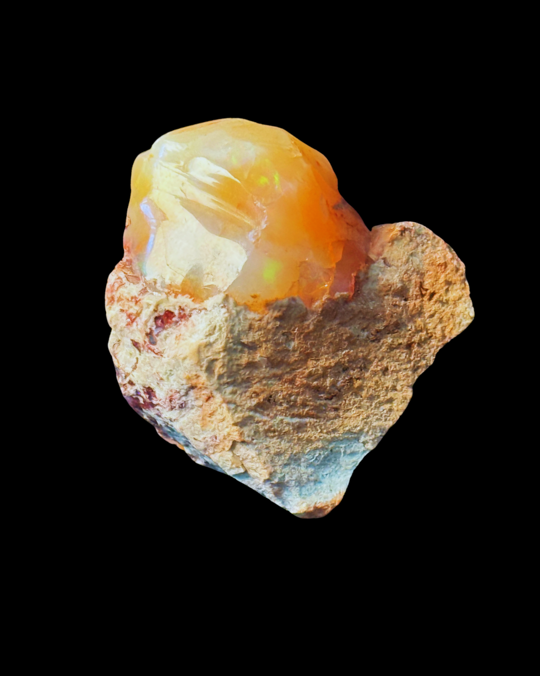 MYSTIC ASCENSION MEXICAN FIRE OPAL SPECIMEN