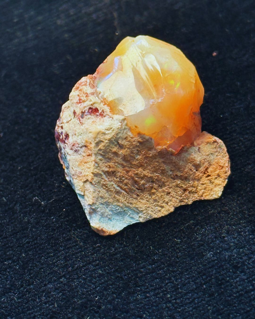 Mexican Fire Opal with play of color 
