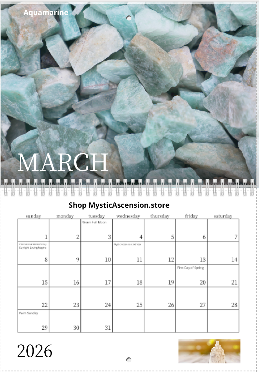 2026 Crystal Wall Calendar