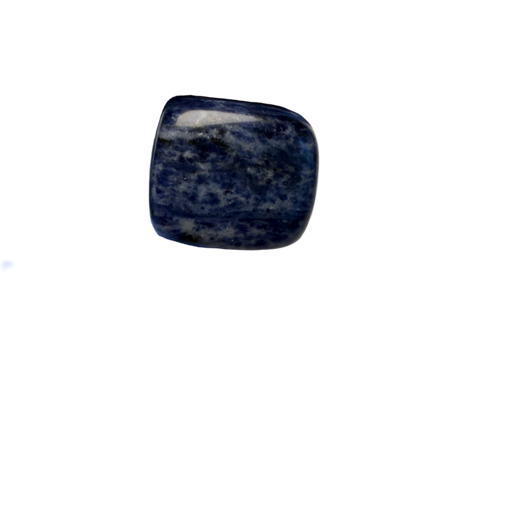 Sodalite stone on white background