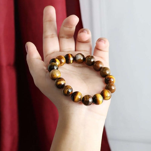 Tiger Eye Round Beads Bracelet