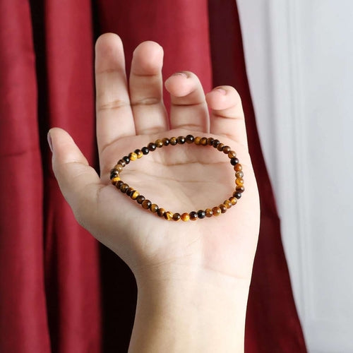 Tiger Eye Round Beads Bracelet