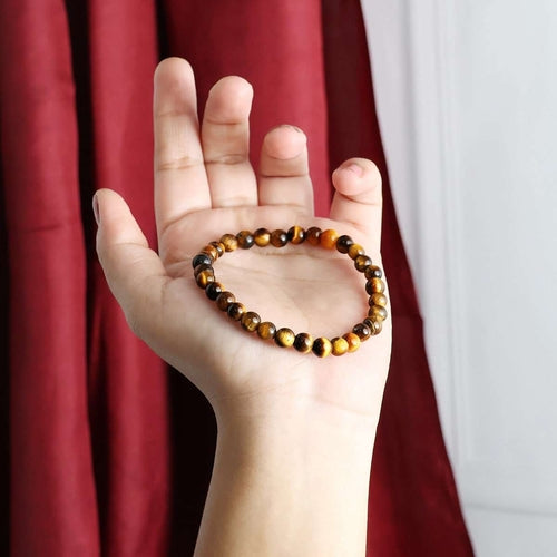 Tiger Eye Round Beads Bracelet