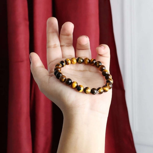 Tiger Eye Round Beads Bracelet