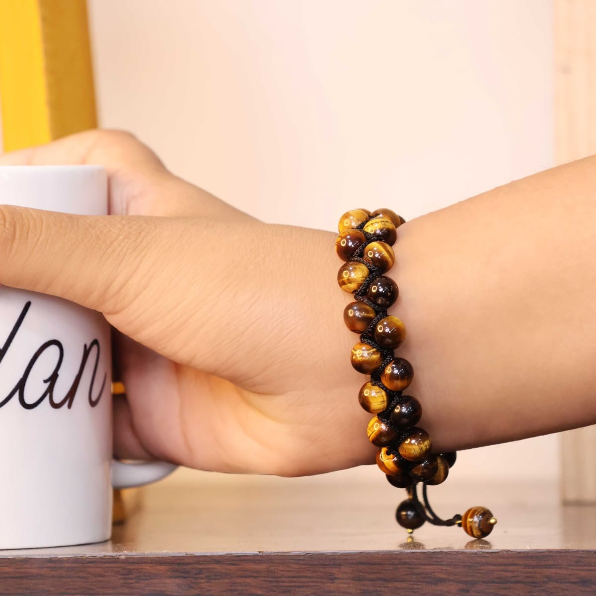 Tiger Eye Adjustable Thread Bracelet