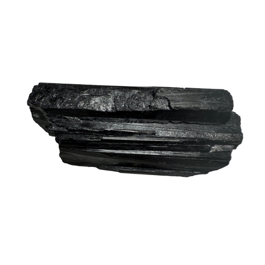 Black Tourmaline on white background