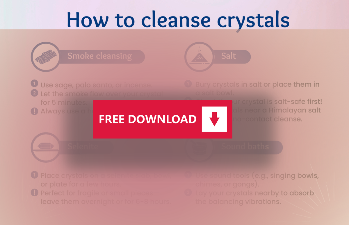 How to cleanse crystals Guide