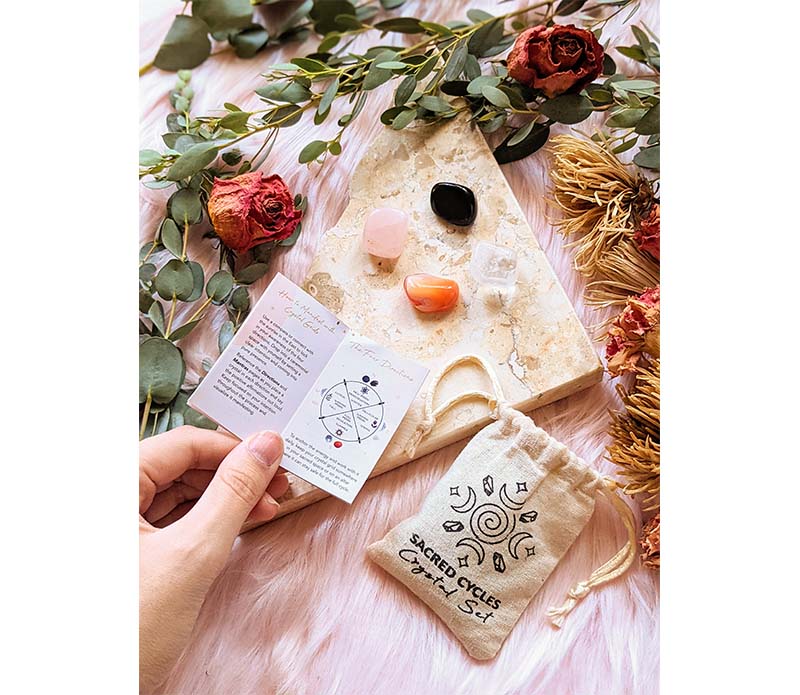 Sacred Cycles Crystal Set | Goddess Provisions