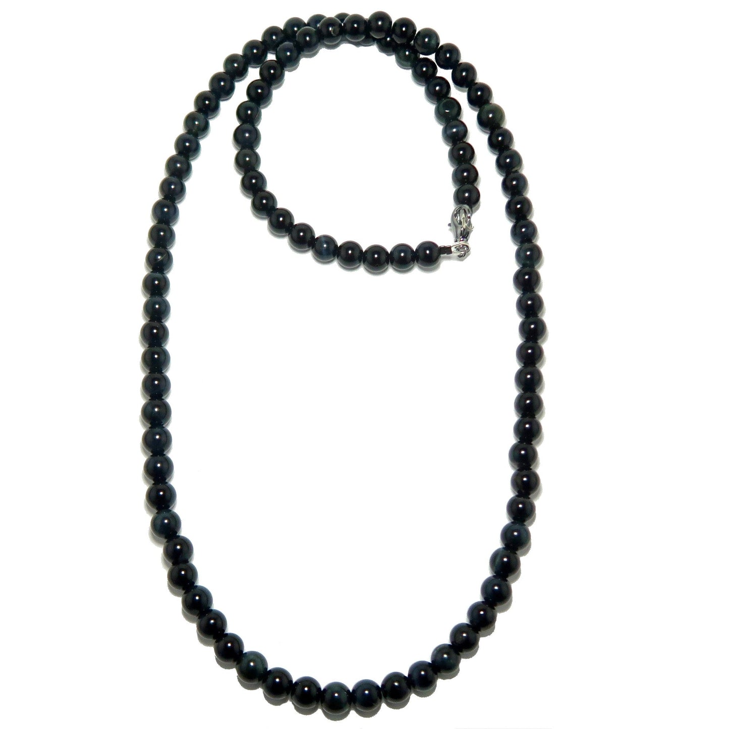 Hawks Eye Necklace Fly High Beaded Gemstone