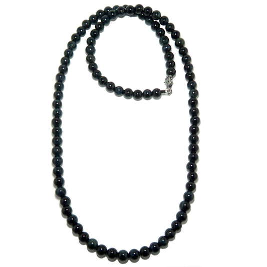 Hawks Eye Necklace Fly High Beaded Gemstone