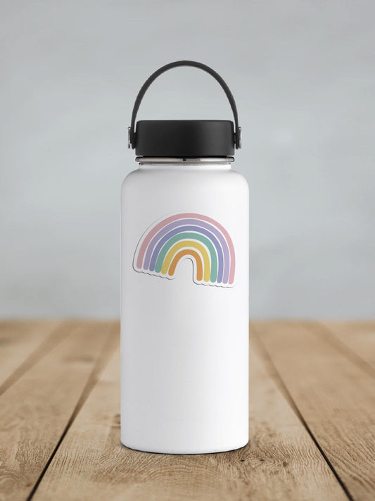 Vibrant Pastel Rainbow Vinyl Sticker