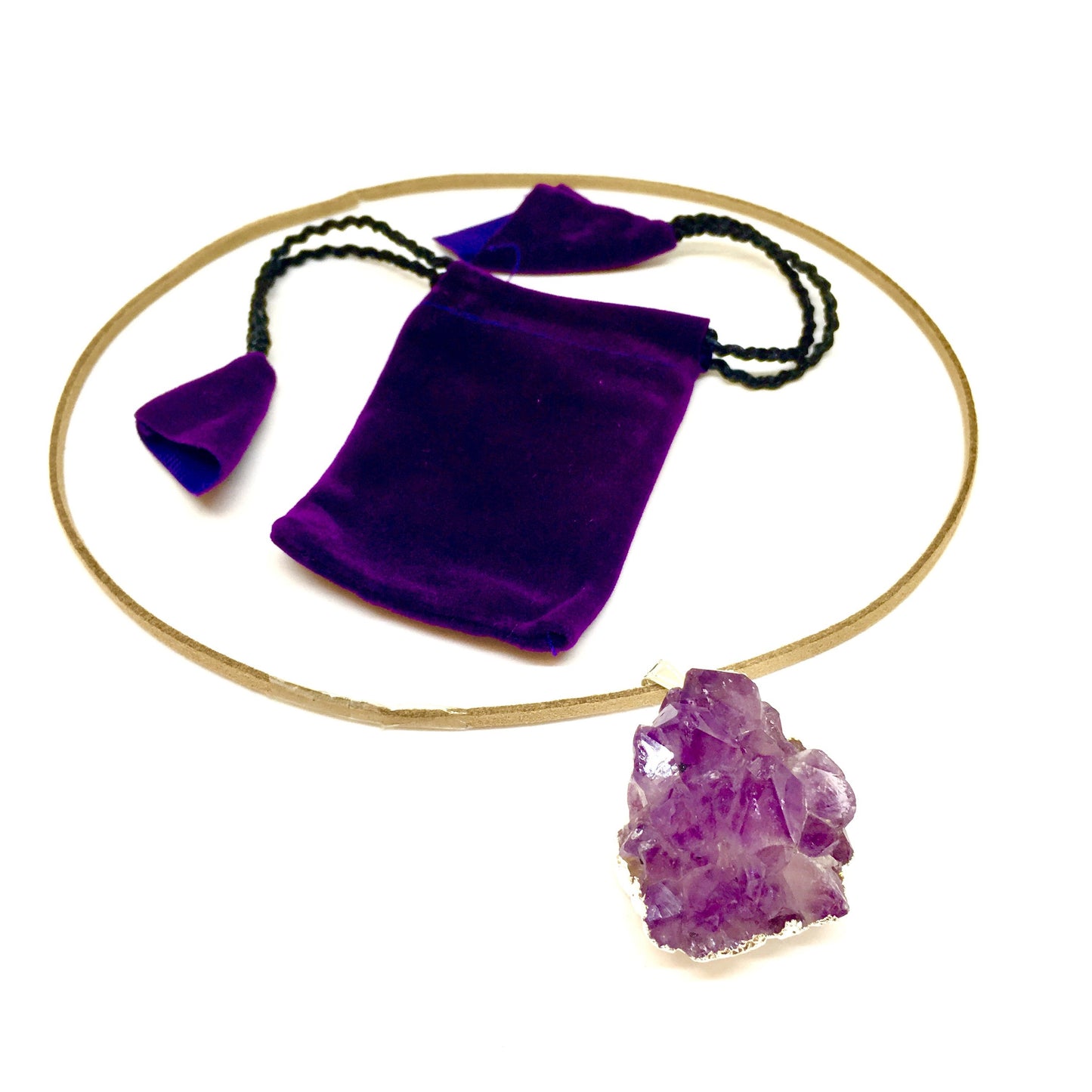 Amethyst Cluster Pendant