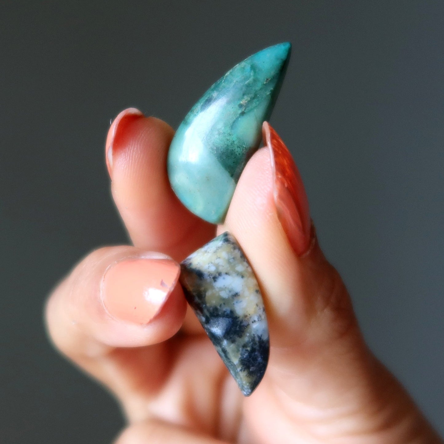 Jasper Grid Crystal Bundle Agate Cabochon Set of 16