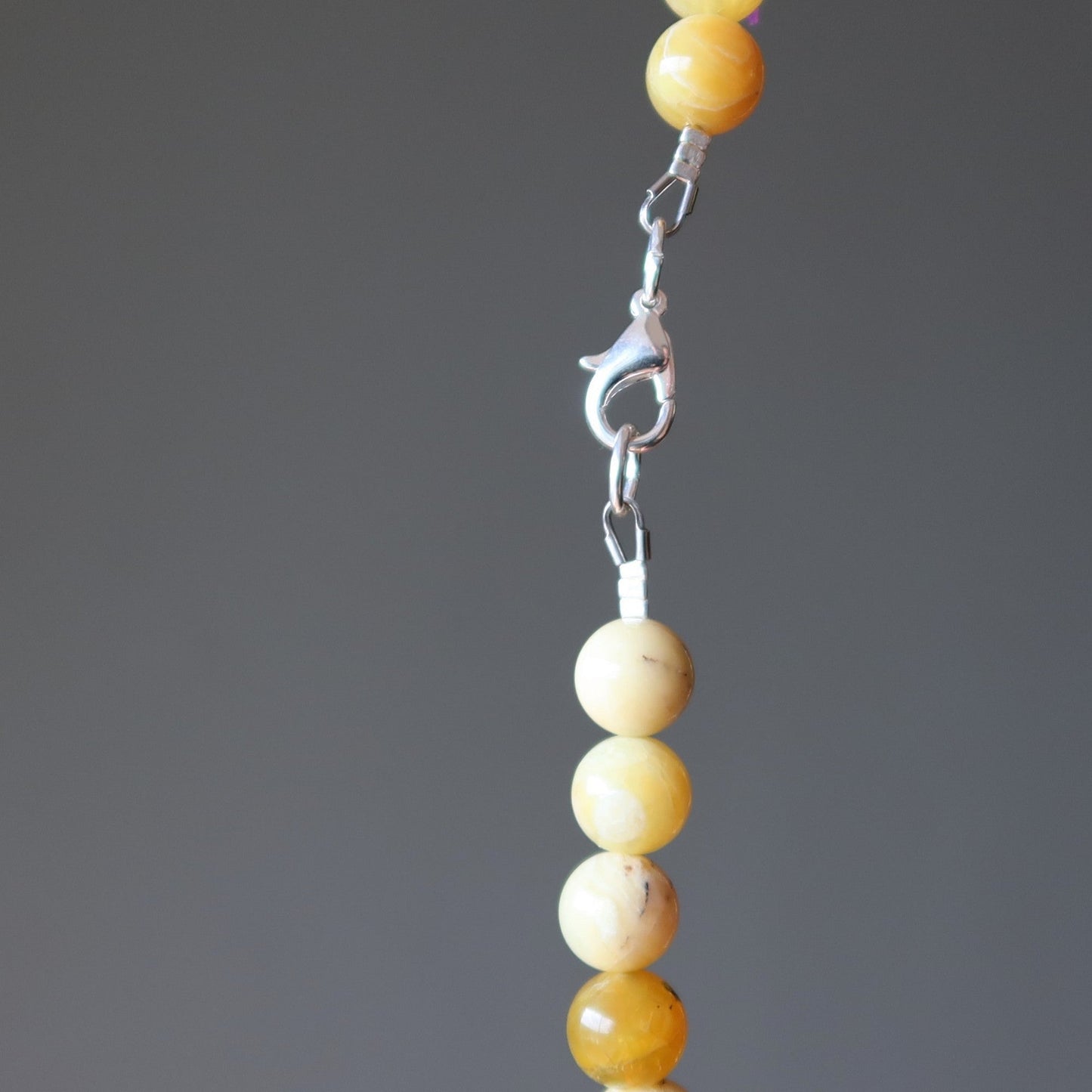 Opal Necklace Bright Yellow Beaded Confidence