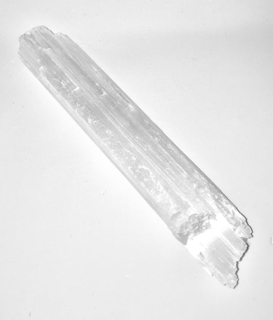 Clear crystal selenite stick