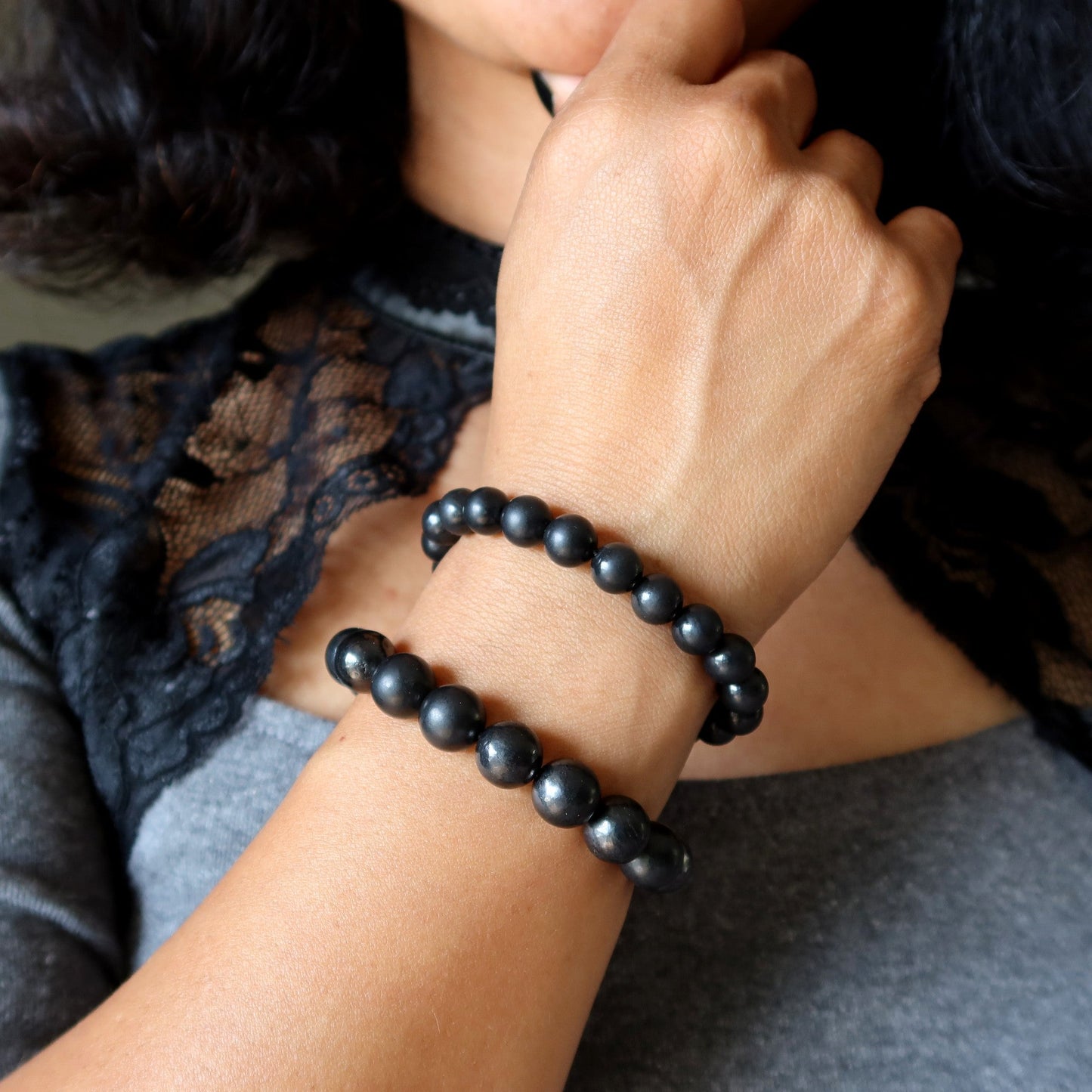 Shungite Bracelet Everywhere Evil Eye Protection